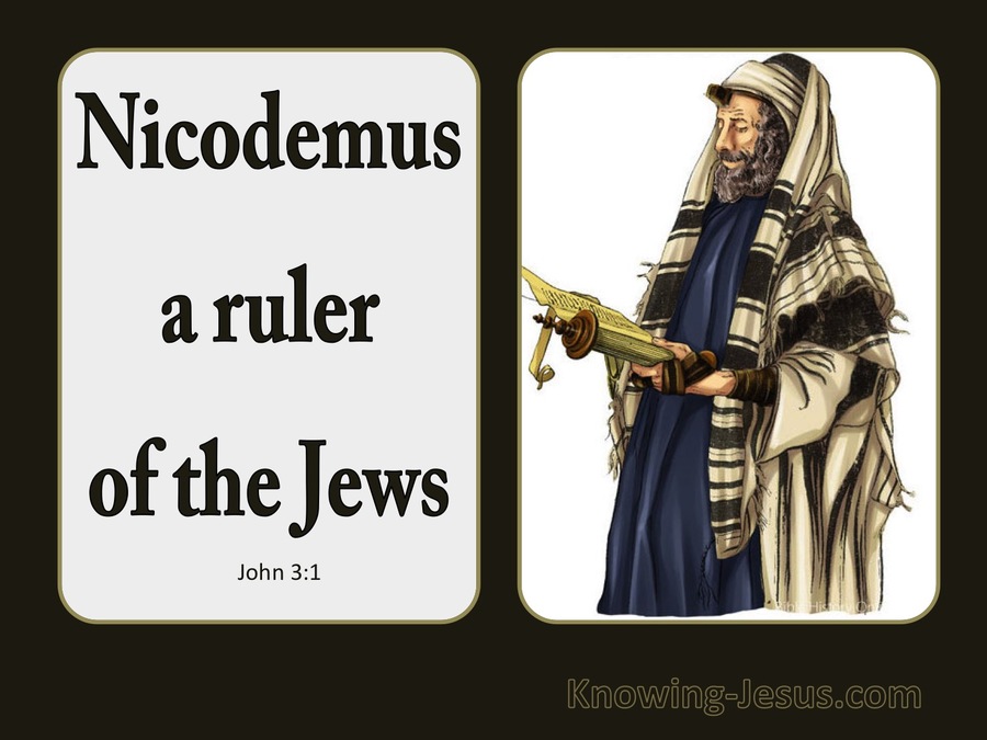 John 3:1 Now There Was A Man Named Nicodemus (white)